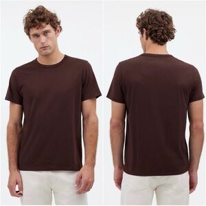 Madewell T-shirt Men's Garment-Dyed Allday Crewneck Tee Dark Carob Brown L NWT
